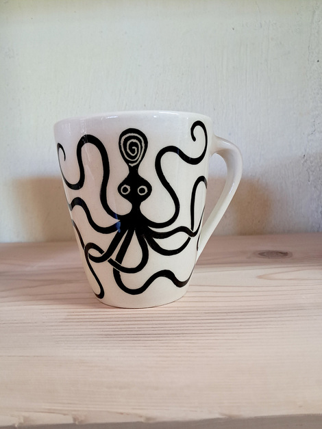 Κεραμική κούπα χταπόδι